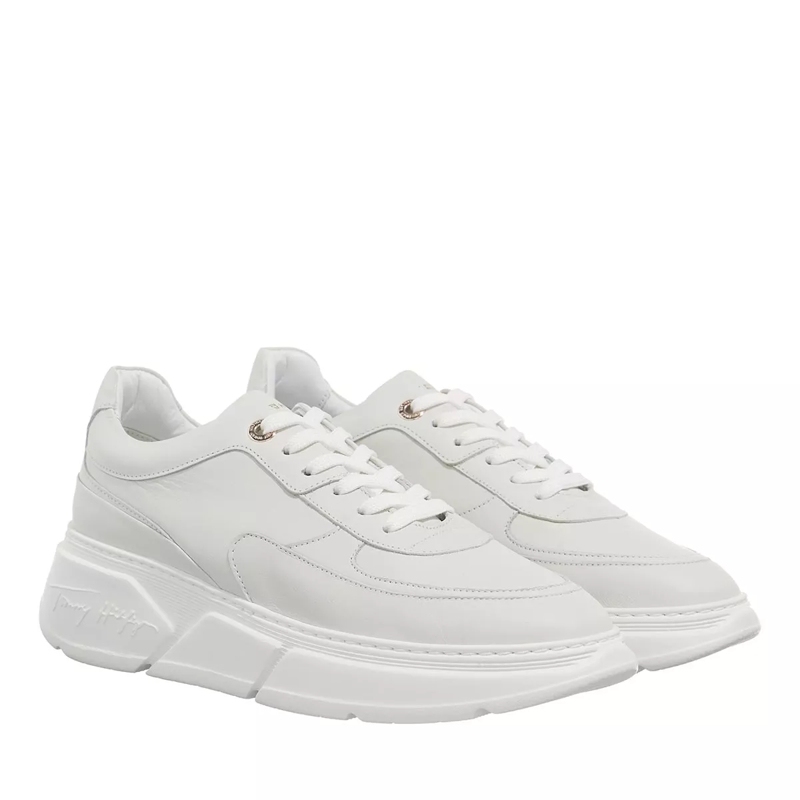 Tommy Hilfiger Low-Top-Sneaker Chunky Leather Sneaker White