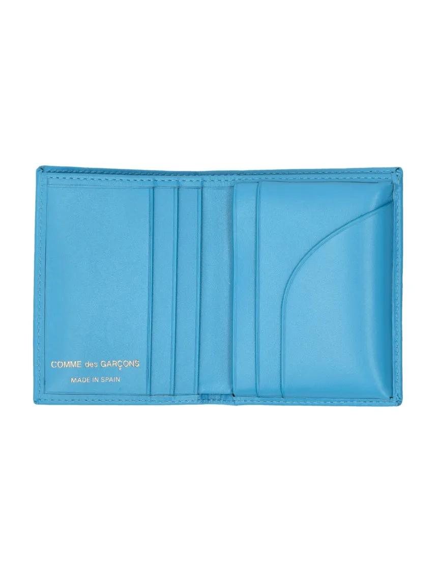 Thumbnail - Comme des Garcons Portemonnaies - Bifold Wallet With Vibrant Blue Exterior - Gr. unisize - in Blau - für Damen