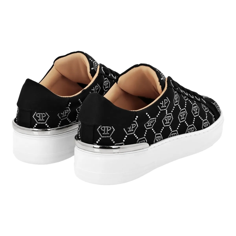 Philipp Plein Low-Top-Sneaker Sneaker Monogram Mit Schmucksteinen schwarz(Image 2)