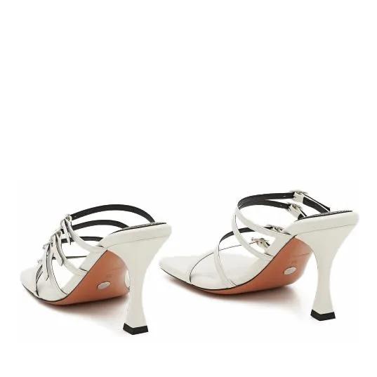 Thumbnail - Proenza Schouler Sandalen - 95mm Leather Sandals - Gr. 40 (EU) - in Weiß - für Damen