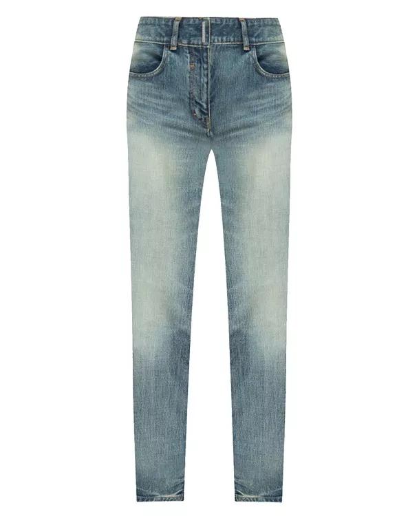 Givenchy Vintage Effect Denim Jeans Grey Jeans
