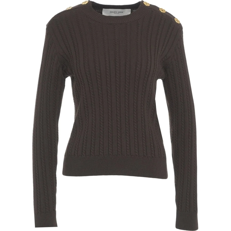 Golden Goose  Cable Knit Sweater braun