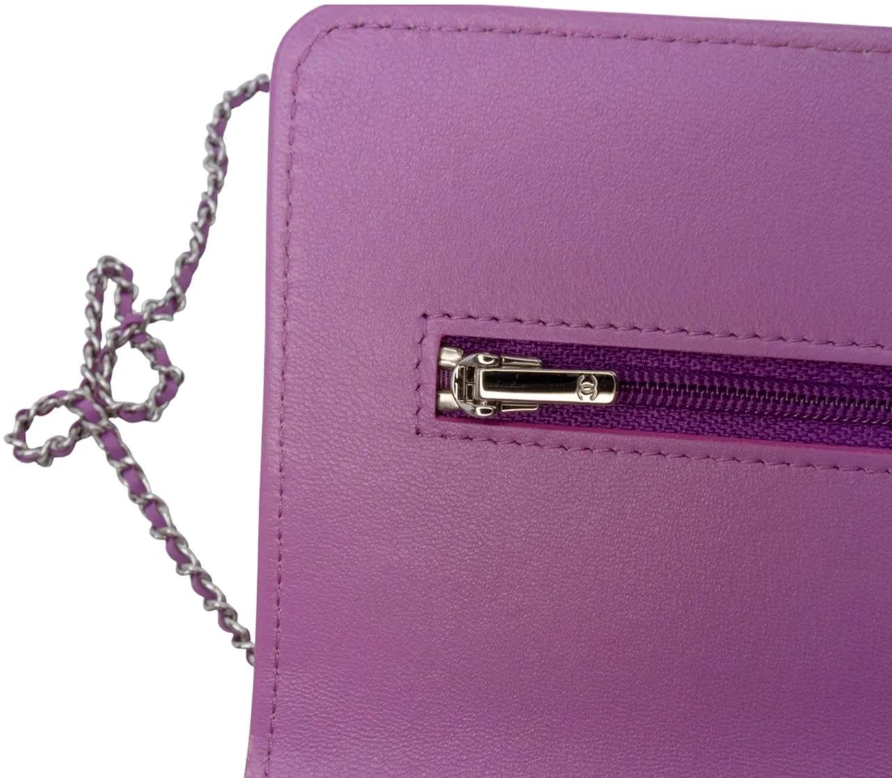 Thumbnail - Chanel Hobo Bags - CC Quilted Lambskin Wallet on Chain - Gr. unisize - in Orange - für Damen