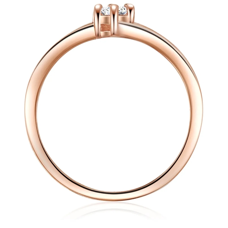 Trilani Ring Sterling Silber Ring Zirkonia rosegold(Image 3)