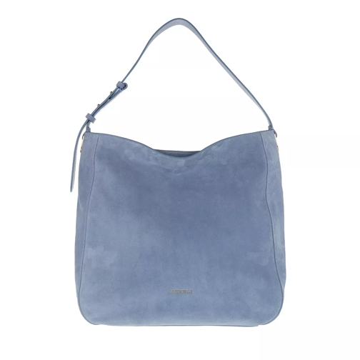 Coccinelle Lea Suede Shopper Pacific Blue Hobo Bag
