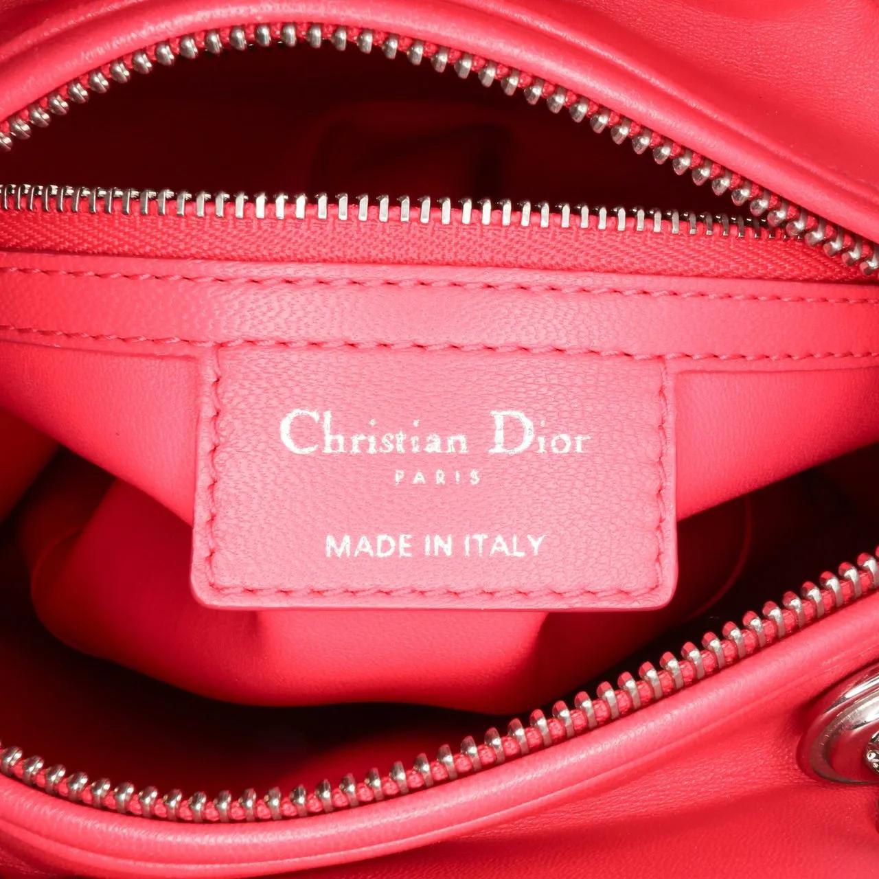Thumbnail - Christian Dior Hobo Bags - 2013 Medium Woven Raffia Lady Dior - Gr. unisize - in Braun - für Damen