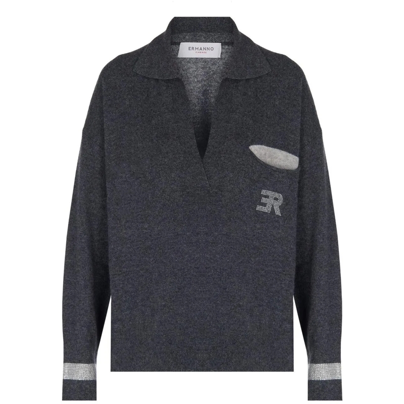 Ermanno Firenze  Sweaters Anthracite grau