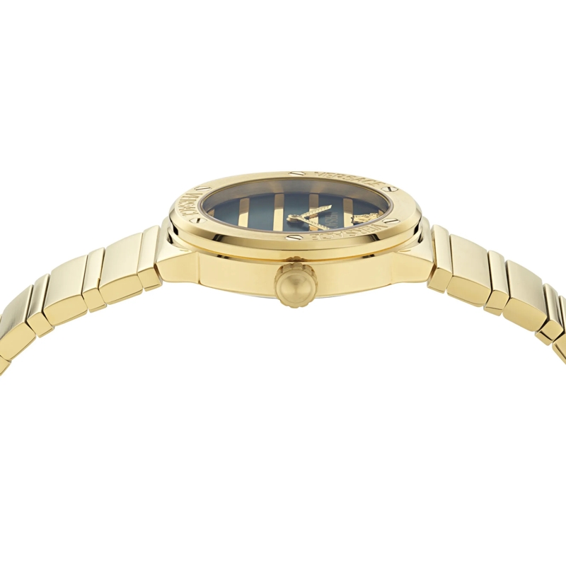 Versace Quarzuhr Quarz-Analoguhr Greca Logo Pearl gold(Image 2)