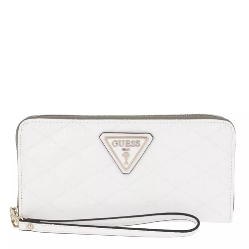 Guess Astrid Large Zip Around Wallet White Portefeuille continental
