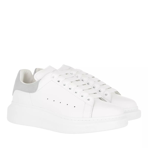 Alexander McQueen Sneakers Leather White Grey Low-Top Sneaker
