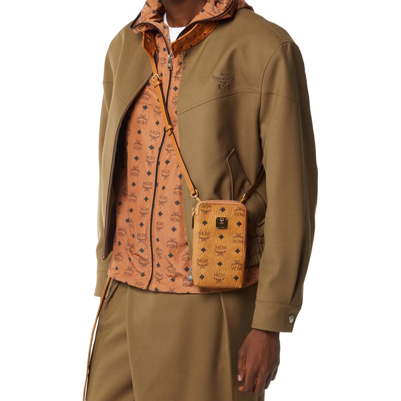 MCM Handytasche Aren Visetos Lanyard Fff Co Cognac(Image 3)