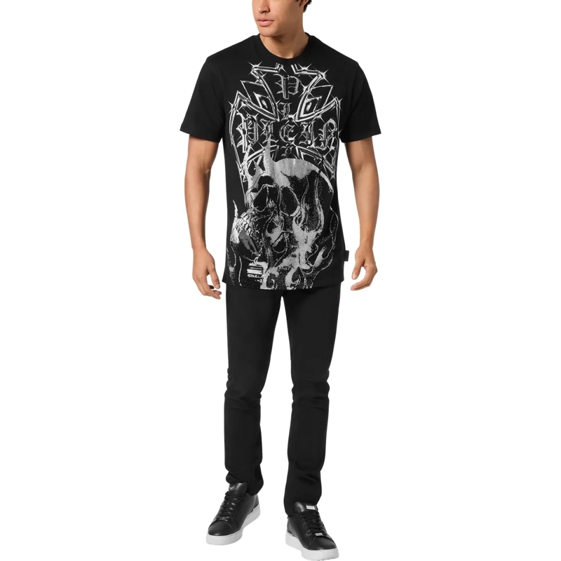 Philipp Plein T-Shirt T-Shirt Rundhalsausschnitt Ss Skull schwarz(Image 3)