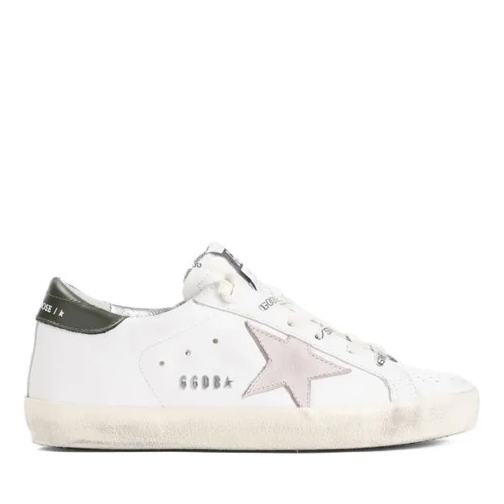 Golden Goose Superstar White Pink Cow Leather Sneakers White låg sneaker