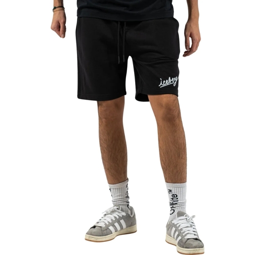 Iceberg Kurze Hosen Jersey Korte Broek schwarz