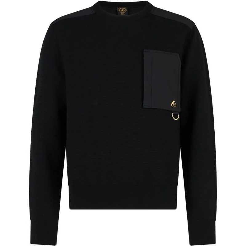 Moose Knuckles Pull Elowan Sweater Black schwarz