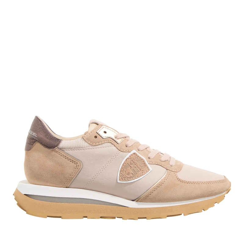 Philippe Model Low-Top-Sneaker Tropez Haute Low Woman West Mixage_Beige