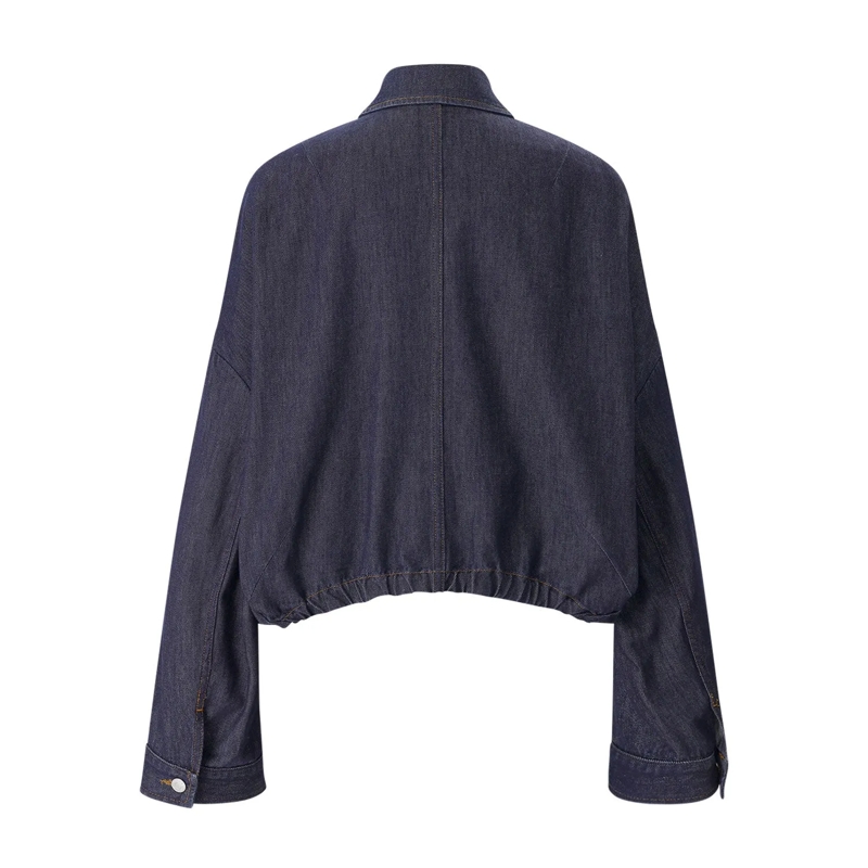 Dries Van Noten Veste de transition Jeansjacke Vesto blau(Image 3)