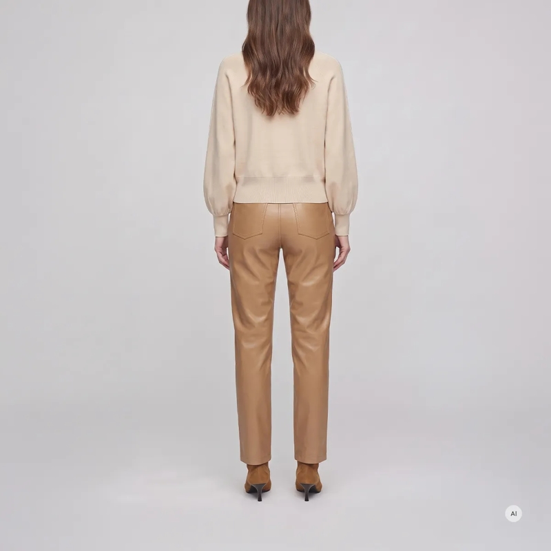 Marc Aurel Ausgestellte Jeans Barrel Fit Jeans- mit Logo- 5-Pocket Styling-  beige(Image 4)