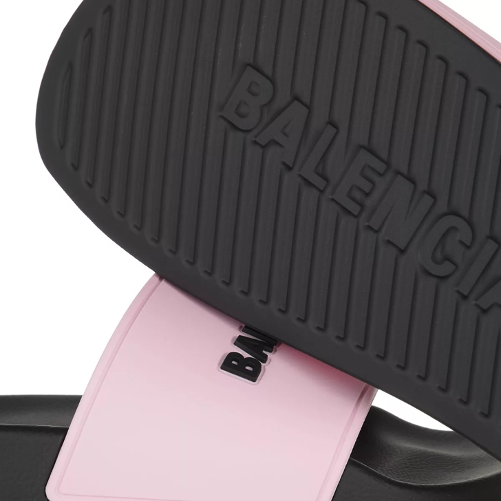 Pink balenciaga pool slides hot sale