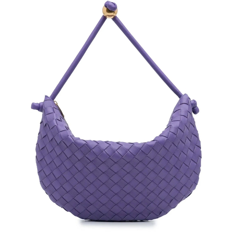 Bottega Veneta Tote Small Nappa Intrecciato Turn Pouch lila