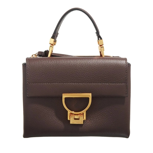 Coccinelle Arlettis Signature Fondant Brown Satchel