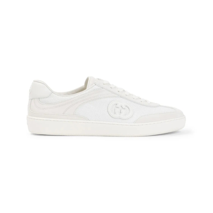 Gucci G74 Blue Leather Sneakers White Low Top Sneaker
