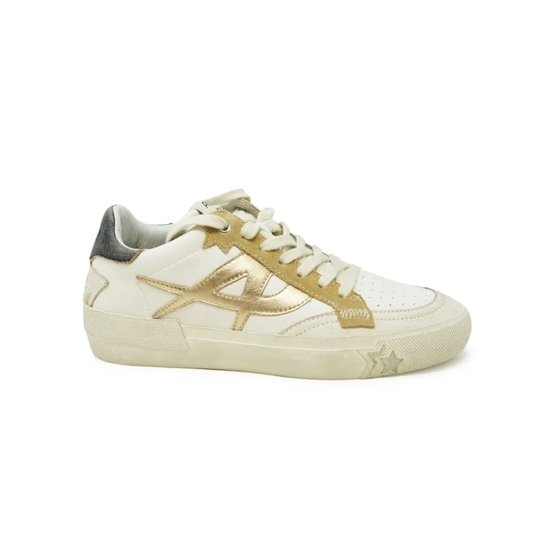 Ash Low-Top-Sneaker Beige/White Leather S24-Moonlight06 Sneakers Neutrals
