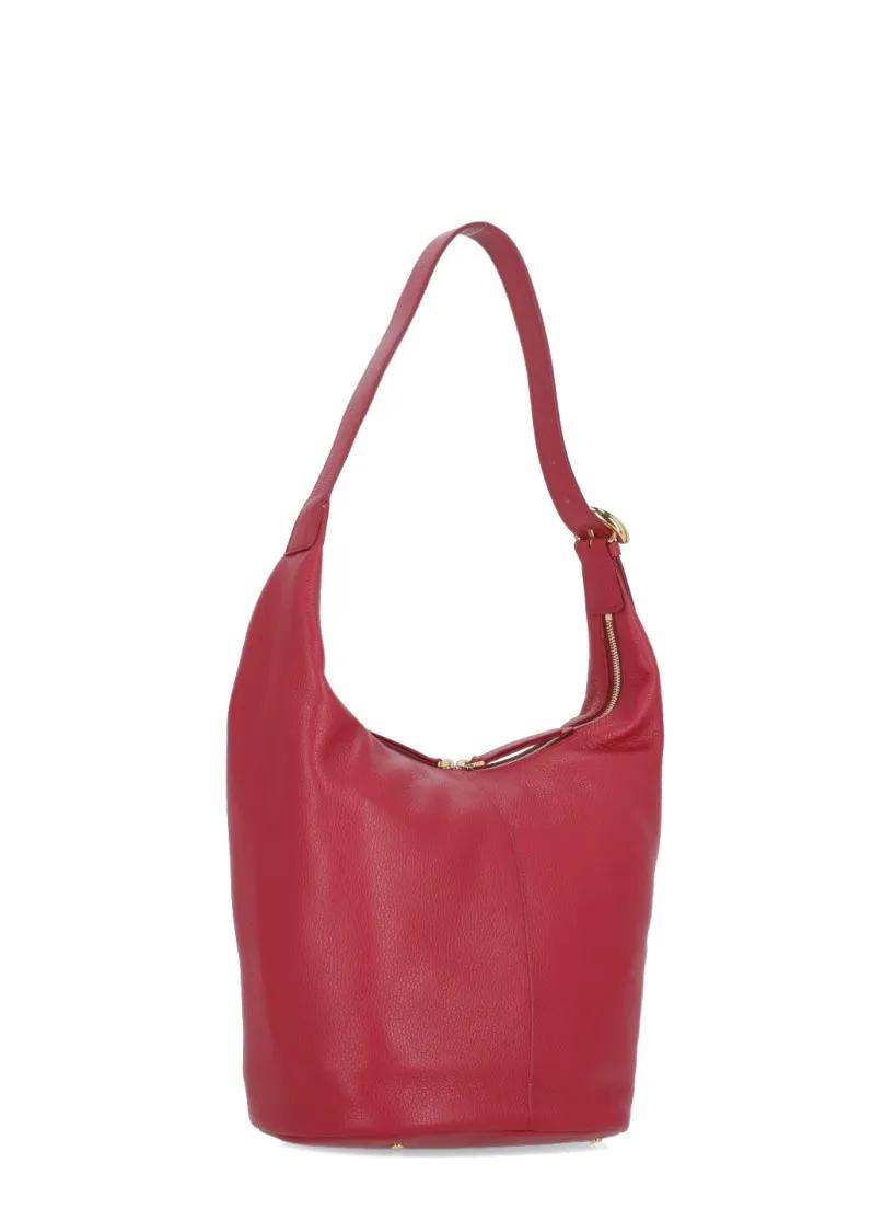 Coccinelle Rode Schoudertas van Leer voor Vrouw Red Dames