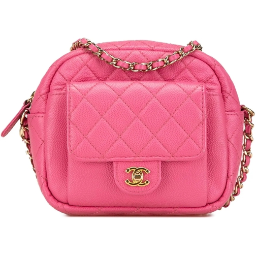 Chanel Sac à bandoulière 2019 Quilted Caviar CC Day Camera Bag rose (Image 2)