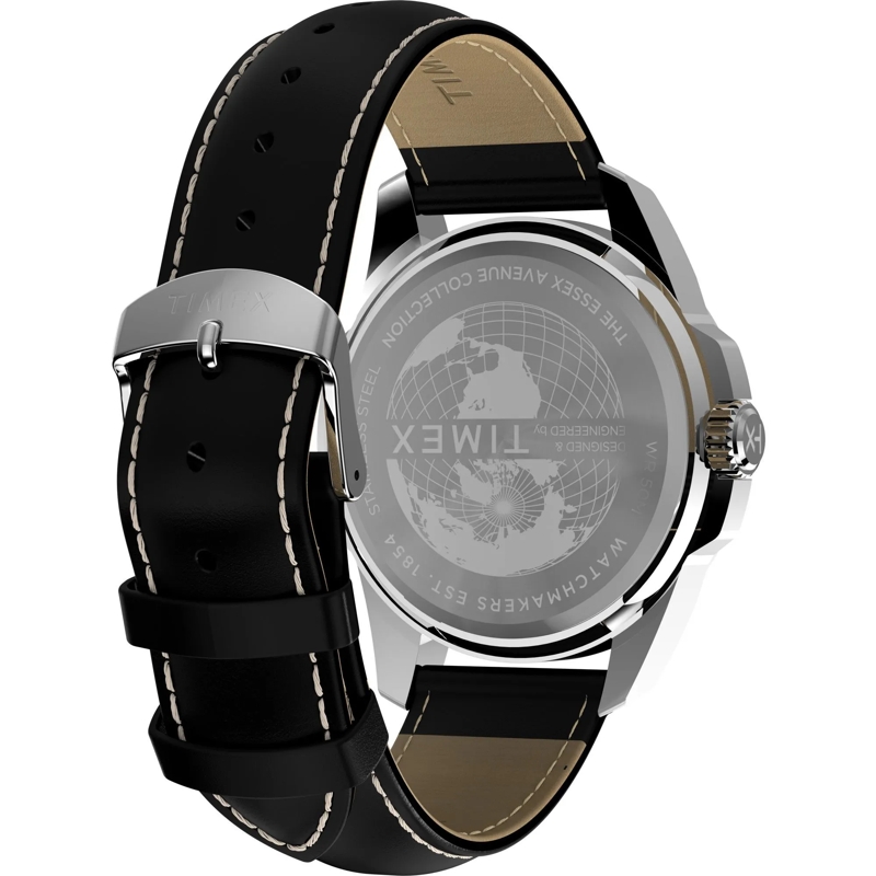 Timex Quarzuhr Quarz-Analoguhr Essex schwarz(Image 4)