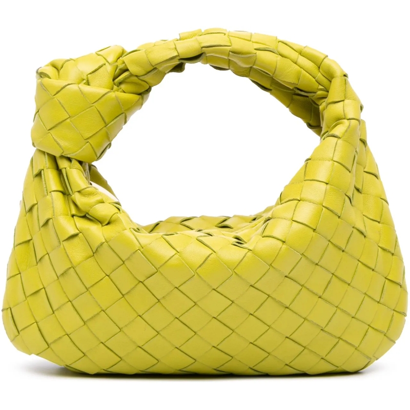 Bottega Veneta Schultertasche Mini Nappa Intrecciato Jodie gelb