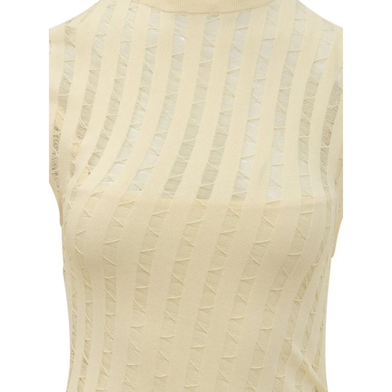 Iro Robe longue Abito Aysson Senza Maniche Lungo weiß(Image 4)