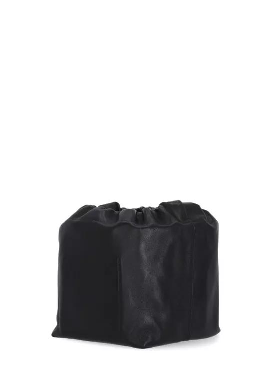 Jil Sander Shoppers Dumpling Shoulder Bag in zwart