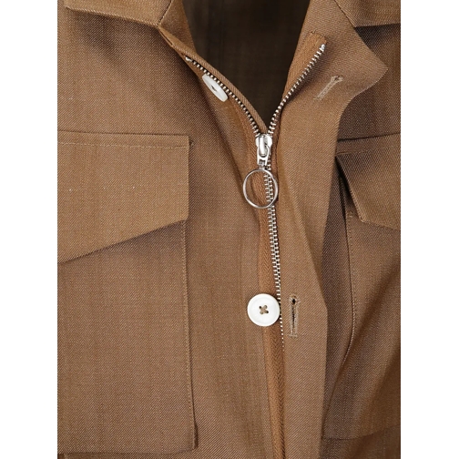 Setchu Übergangsjacke Wool Jacket With Pockets Brown (Image 3)