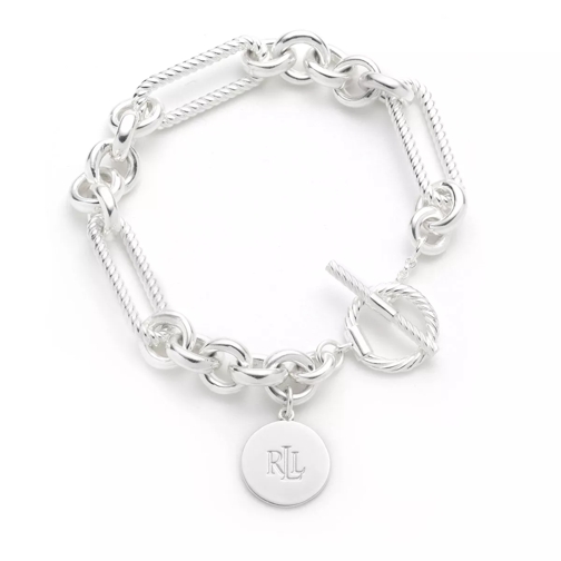 Lauren Ralph Lauren Bracelet 7.25" Rope Link Flex Silver Bracelet