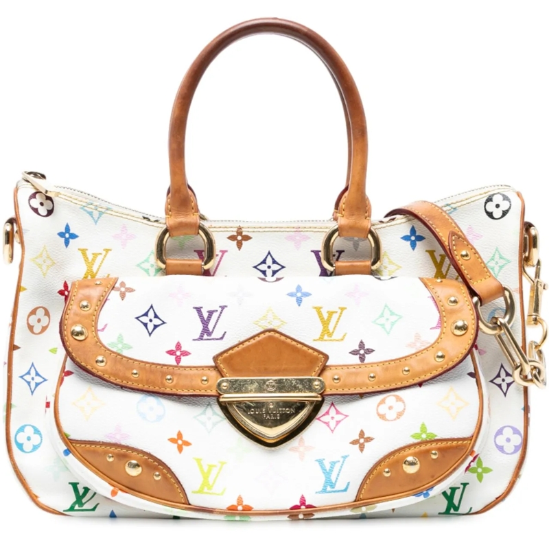 Louis Vuitton Schultertasche Monogram Multicolore Rita weiß