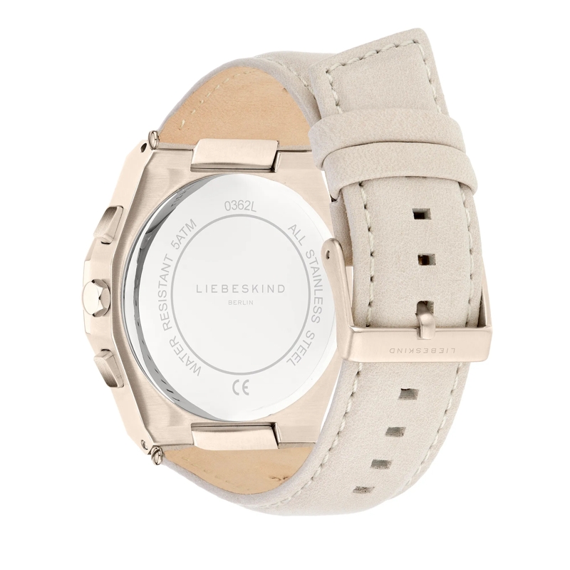 Liebeskind Berlin Mechanische Uhr Echtleder Vintage Classic beige(Image 2)