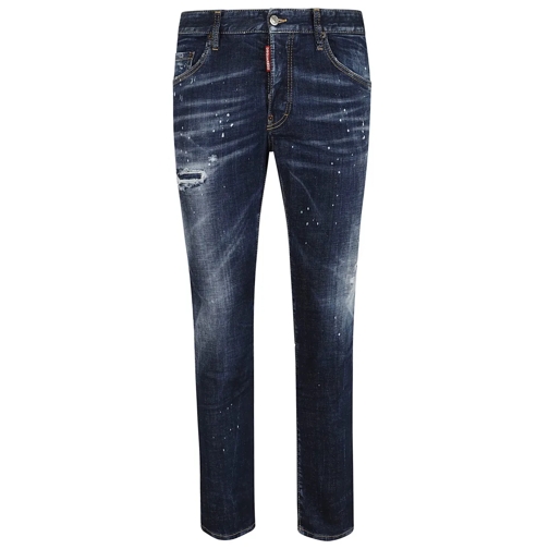 Dsquared2 Jeans Slim Fit Stretch Cotton Denim Jeans Blue