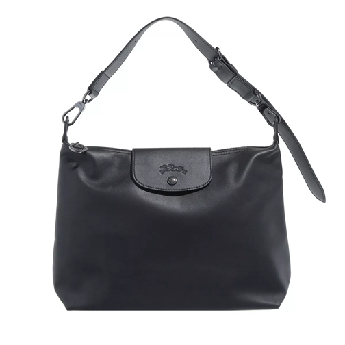 Longchamp Shoulder Bag Medium Black Hobo Bag