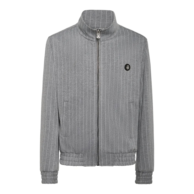 BILLIONAIRE Lederjacke Jacke grau