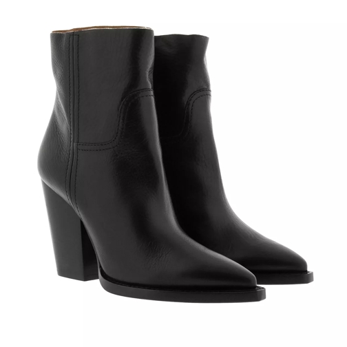 Saint Laurent Theo Heeled Ankle Boots Black Stiefelette