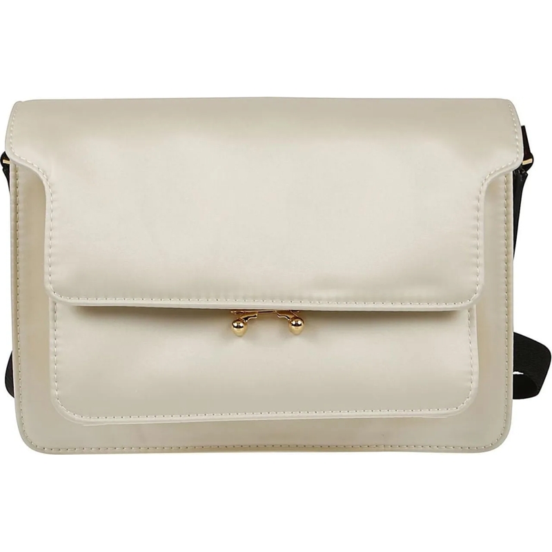 Marni Draagtas Trunk Light Medium Bag White weiß