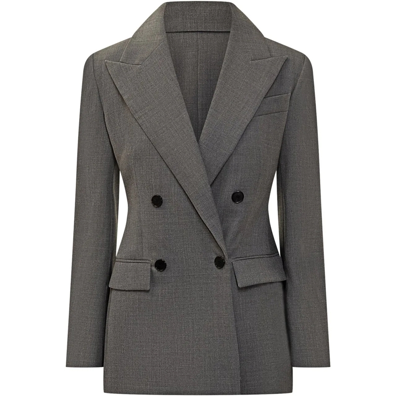 Givenchy Blazer Giacca Doppiopetto Grigia dunkelgrau
