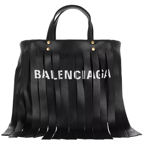 Balenciaga Laundry Cabas XS Shoulder Bag Black Bucket Bag