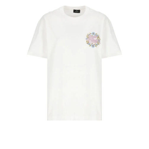 Etro T-Shirts White Logoed T-Shirt White