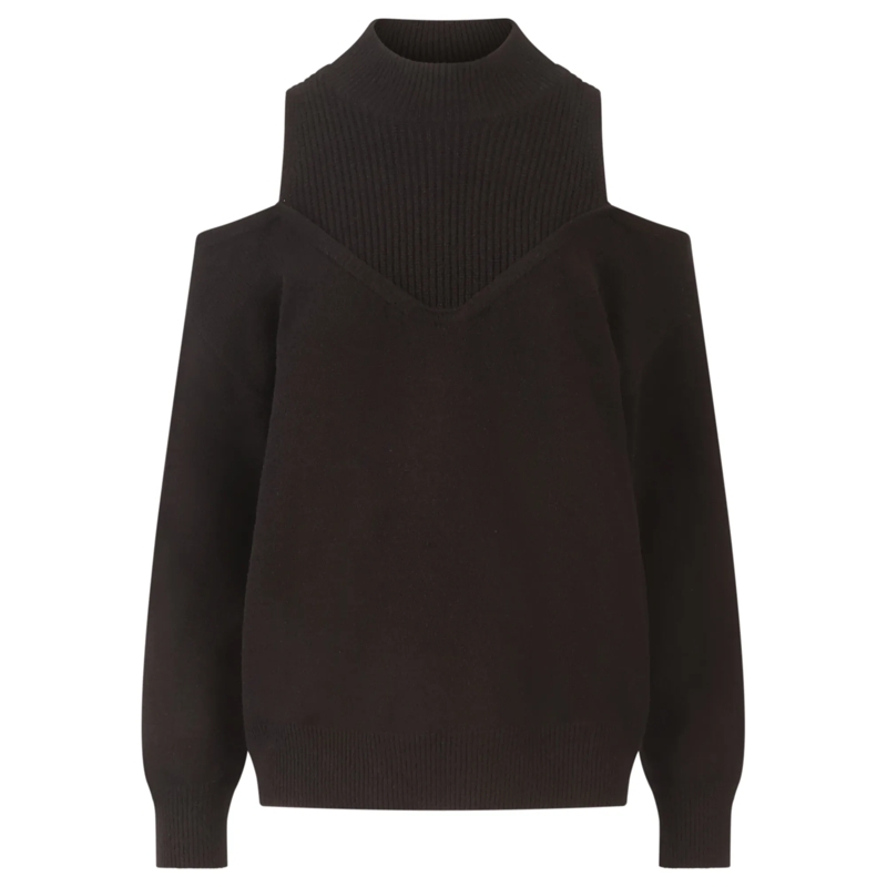 Apart Pullover Oversized Pullover schwarz