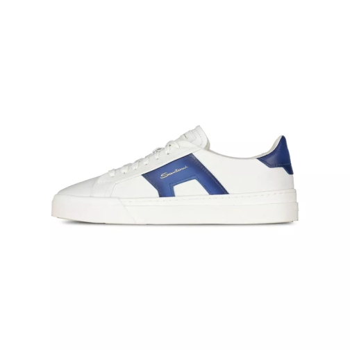 Santoni Sneakers aus Leder Blau sneaker basse