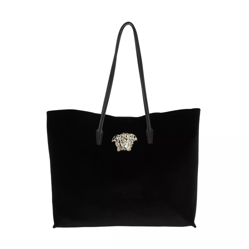 Versace Nappa Velluto Tote Nero Oro Chiaro Shopping Bag