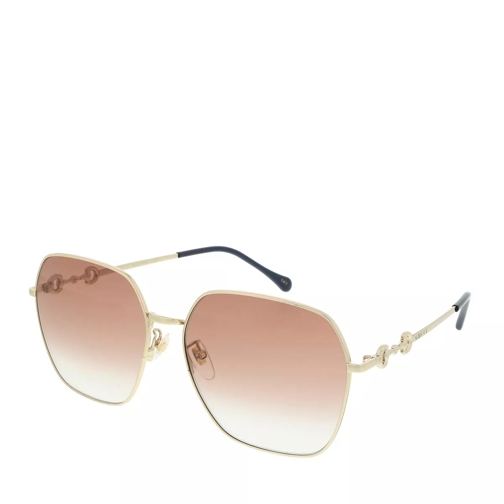 Gucci GG0882SA-003 60 Sunglass WOMAN METAL GOLD Sunglasses