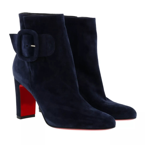 Christian Louboutin Tres Olivia 85 Boots Leather Blue Stiefelette